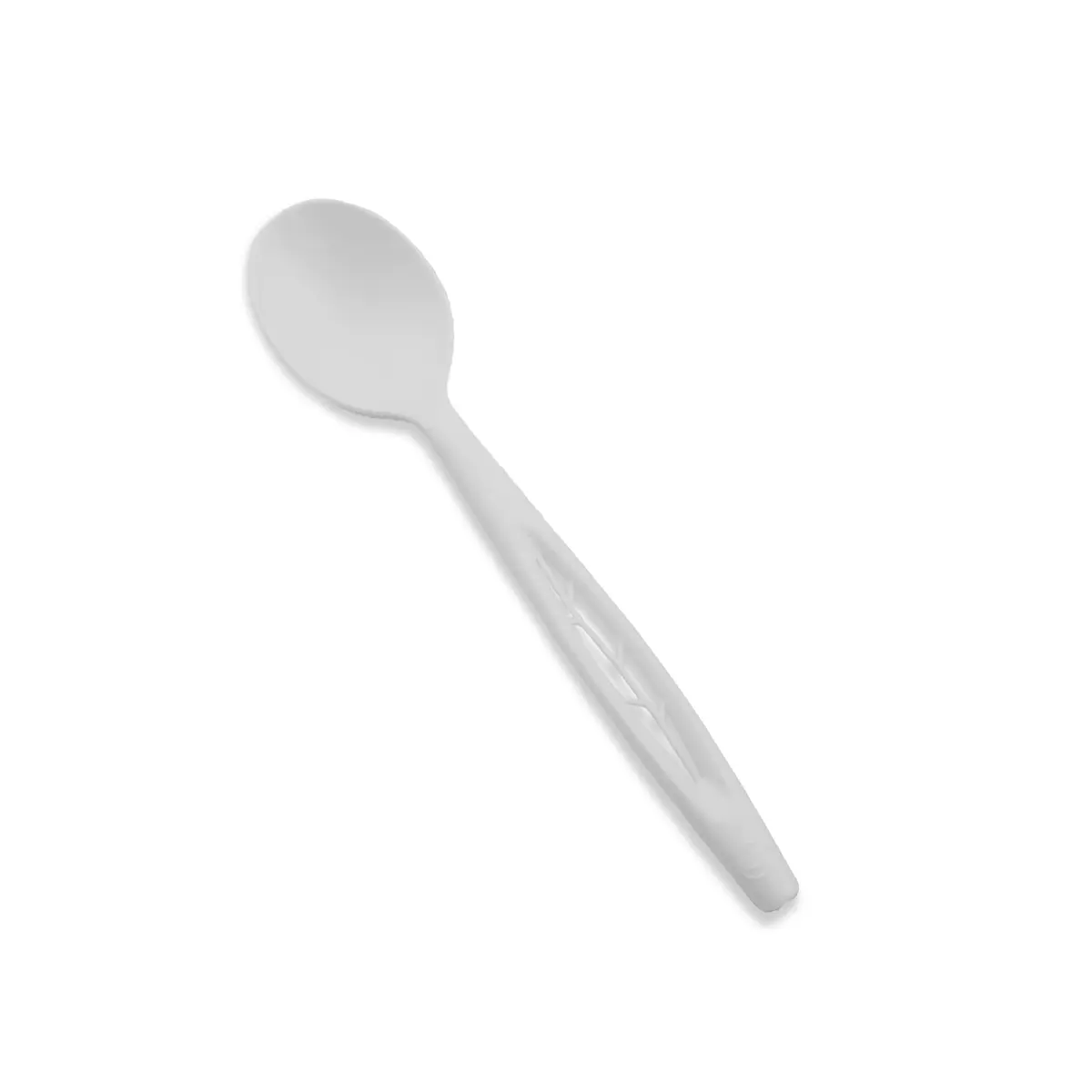 Stalkmarket Jaya 100% Compostable 6.5" Heavy Duty Spoon, White, 1000-Count | Eco-Friendly Disposable Cutlery - main product image