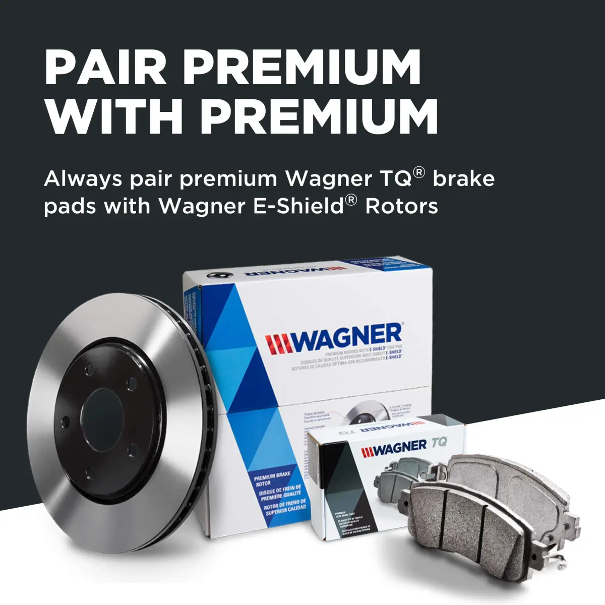 Wagner ThermoQuiet QC1282 Ceramic Disc Brake Pad Set Front 2.27 kg (5 lb) | Quiet Operation & Long Life - view 8
