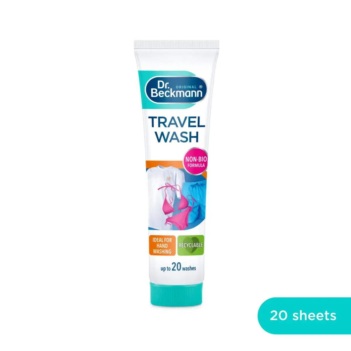 Dr. Beckmann Travel Wash Gel 100 ml (3.38 Fl Oz) | Concentrated Formula for On-the-Go Laundry - view 4