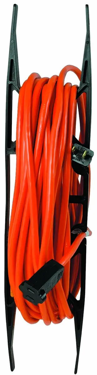 Woods Light Duty Extension Cord Wrap - Holds Up to 100 Feet of 16/3 Cord - Durable H-Frame Cord Reel with Built-In Carrying Handle - Black - view 6
