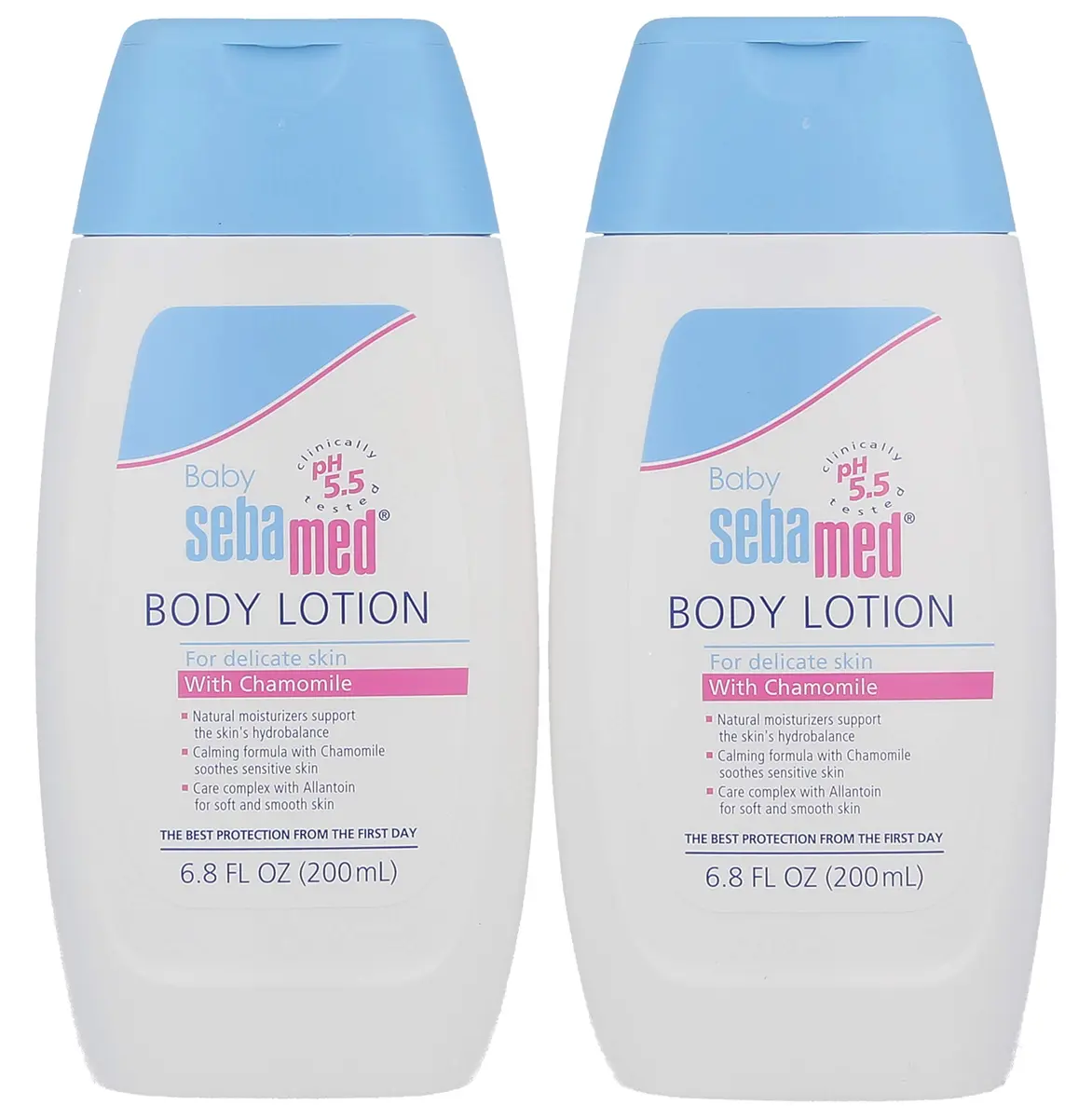 Sebamed Baby Lotion, 6.8 Fl Oz (Pack of 2) | pH 5.5, Hypoallergenic, Moisturizes & Protects - main product image