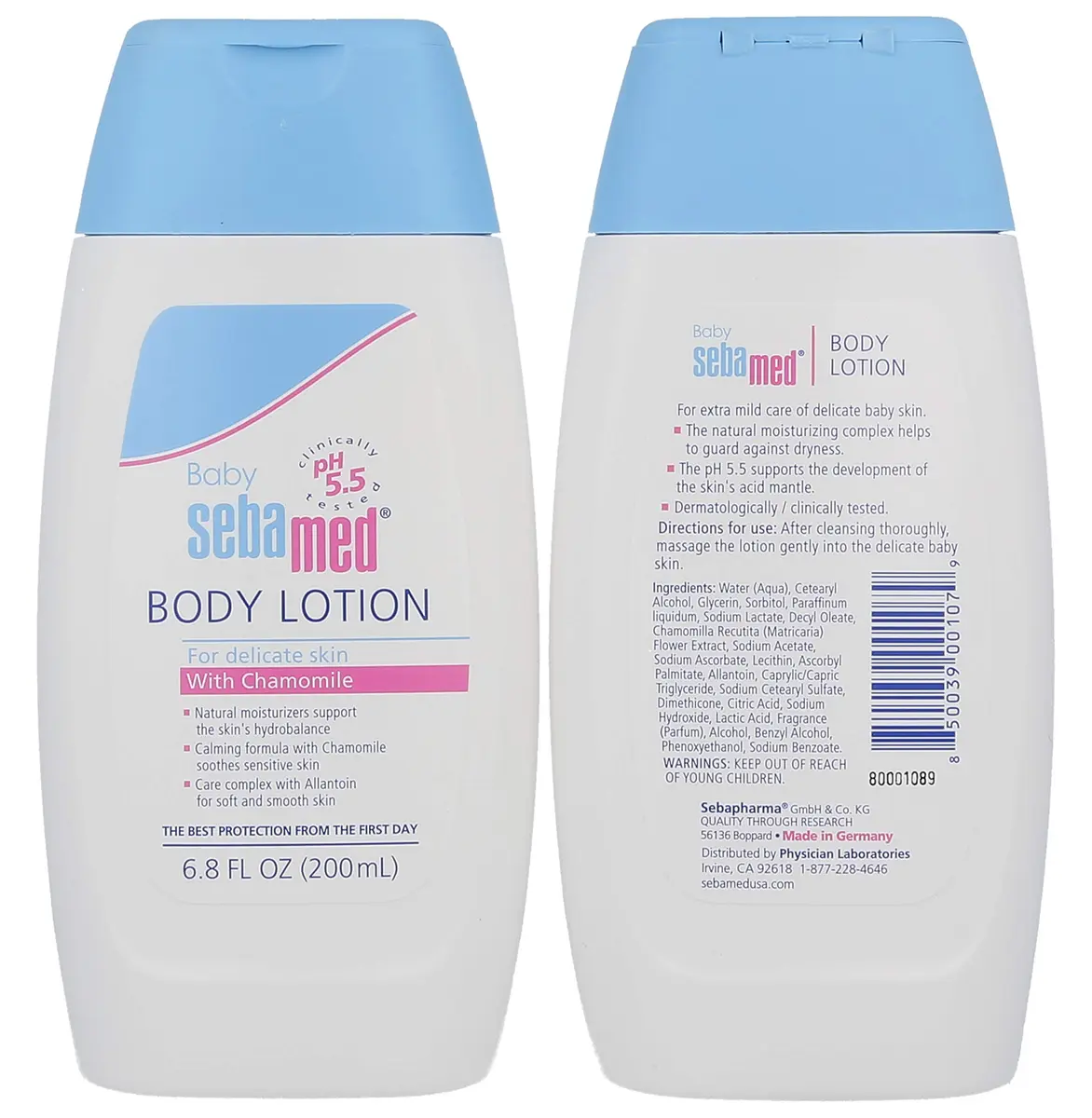 Sebamed Baby Lotion, 6.8 Fl Oz (Pack of 2) | pH 5.5, Hypoallergenic, Moisturizes & Protects - view 2