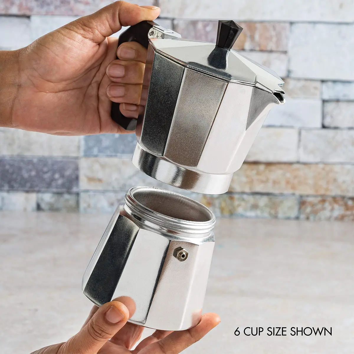 Primula Classic Stovetop Espresso Coffee Maker 12 Cups | Compact, Durable Aluminum, Easy to Use & Clean - view 8