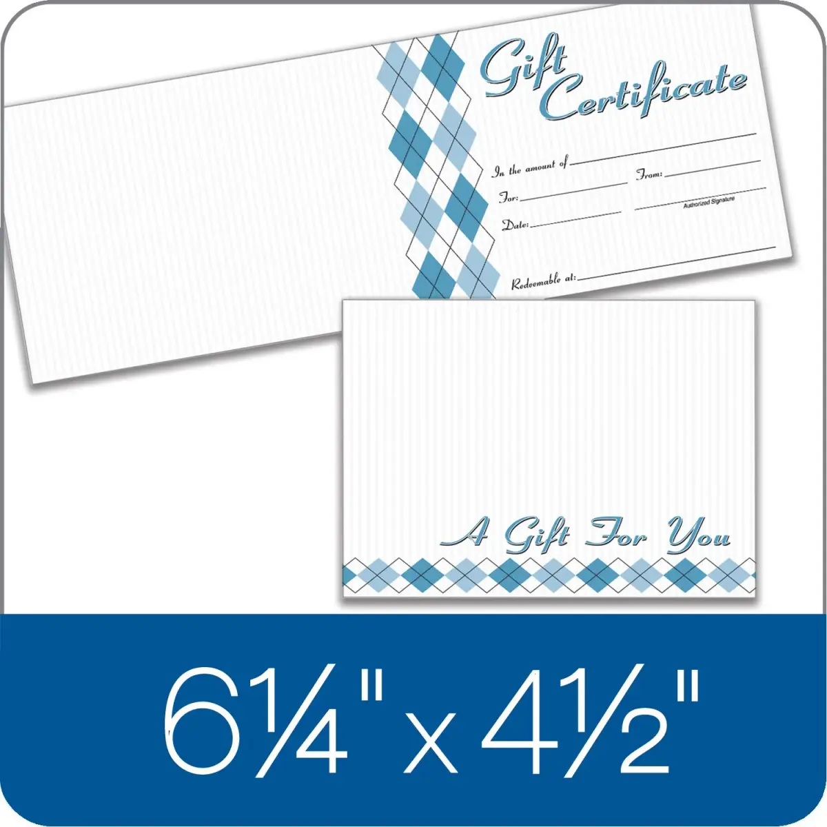 Adams Gift Certificate Cards, 20 Folded Cards & Envelopes, 11.4 x 16.2 cm (4.5 x 6.38 Inches), White | Premium Quality for Business Appreciation - view 3