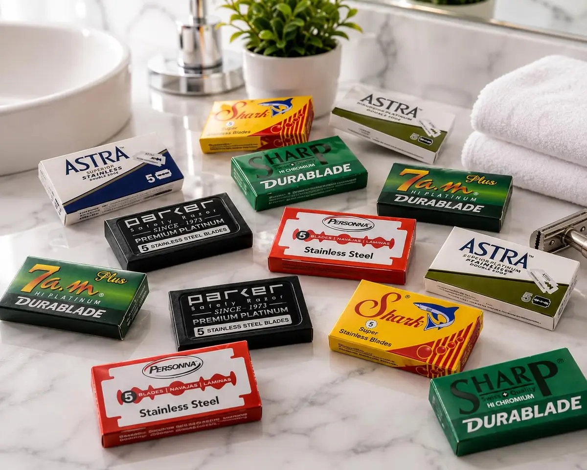 Taconic Shave Double Edge Razor Blade Variety Pack 105 Blades | Compatible with All Standard Double Edge Safety Razors - view 4