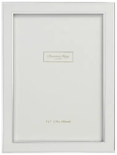 Addison Ross White Picture Frame 5x7 Inches | Contemporary Wall & Tabletop Decor - view 2
