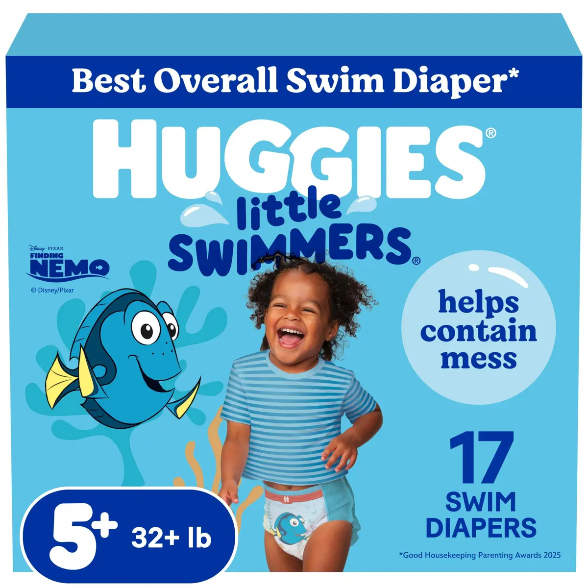 Huggies Little Swimmers Swim Diapers Size 5-6 | Hypoallergenic, No Swell in Water (70-120 chars) - main product image