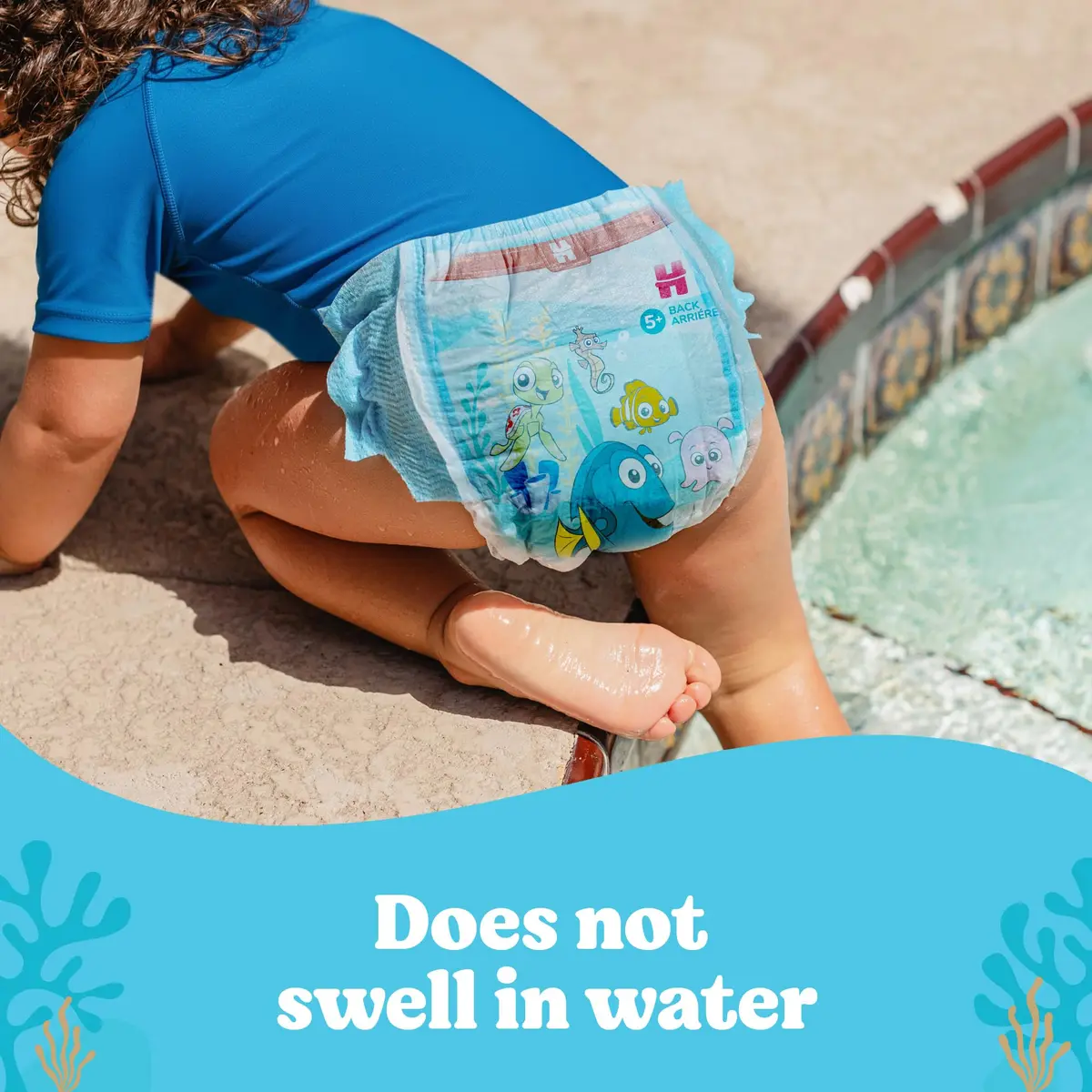 Huggies Little Swimmers Swim Diapers Size 5-6 | Hypoallergenic, No Swell in Water (70-120 chars) - view 8
