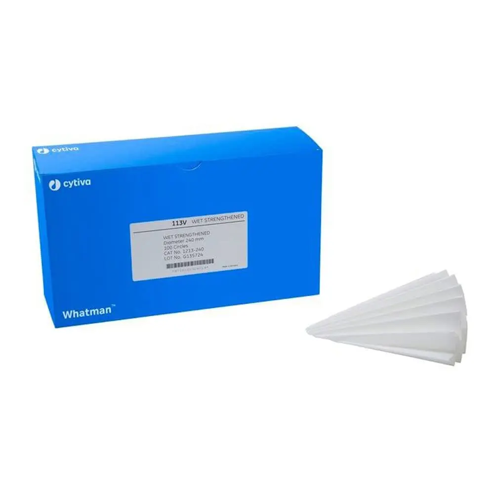 Whatman 1213-150 Quantitative Folded Filter Paper 150mm | High Loading Capacity & Fast Flow - main product image