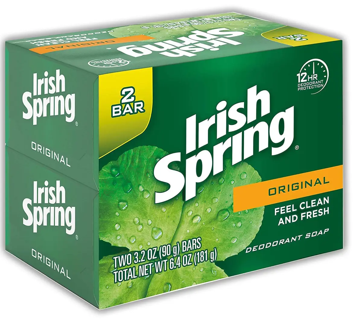 Irish Spring Original Scent Bar Soap 3.2 oz (90.7 g) | Classic Clean & Fresh - view 2