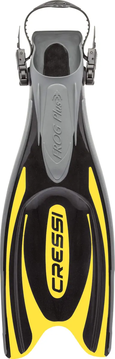 CressiFins, Black/Yellow, S/M | Open-Heel Diving Fins for Water Sports in India - view 2