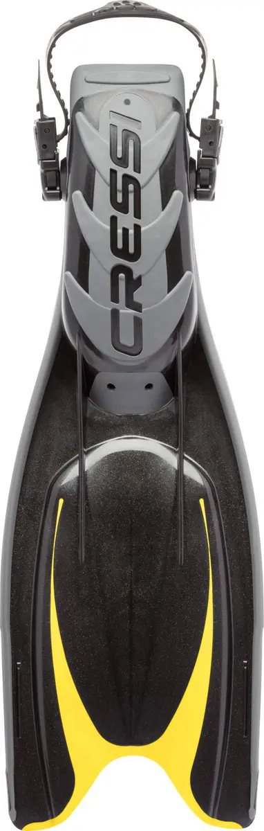 CressiFins, Black/Yellow, S/M | Open-Heel Diving Fins for Water Sports in India - view 3