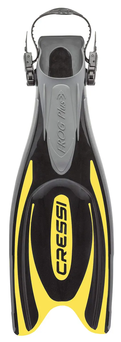 CressiFins, Black/Yellow, S/M | Open-Heel Diving Fins for Water Sports in India - view 4