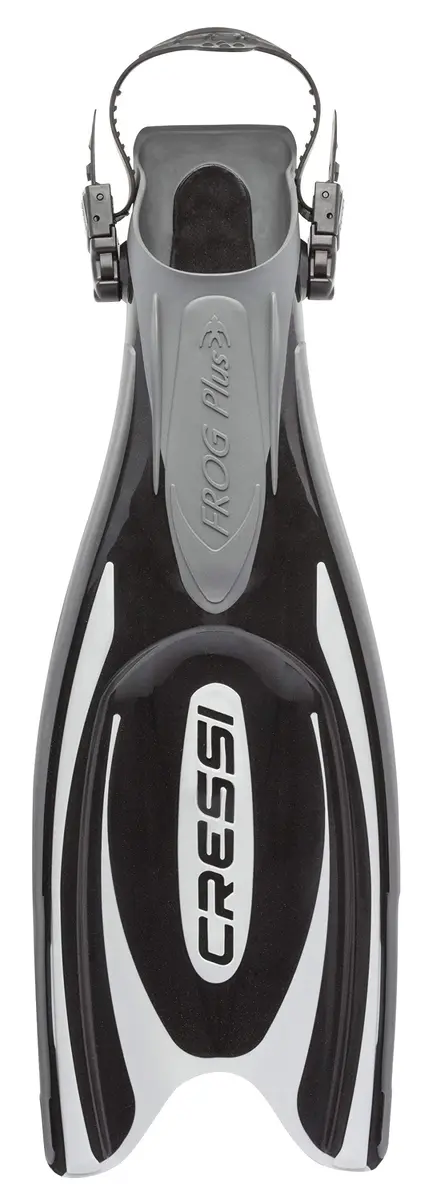 Cressi Frog Plus Open-Heel Scuba Fins | 20% Larger Blade, Channeling Power, Fall Water Sports - view 4