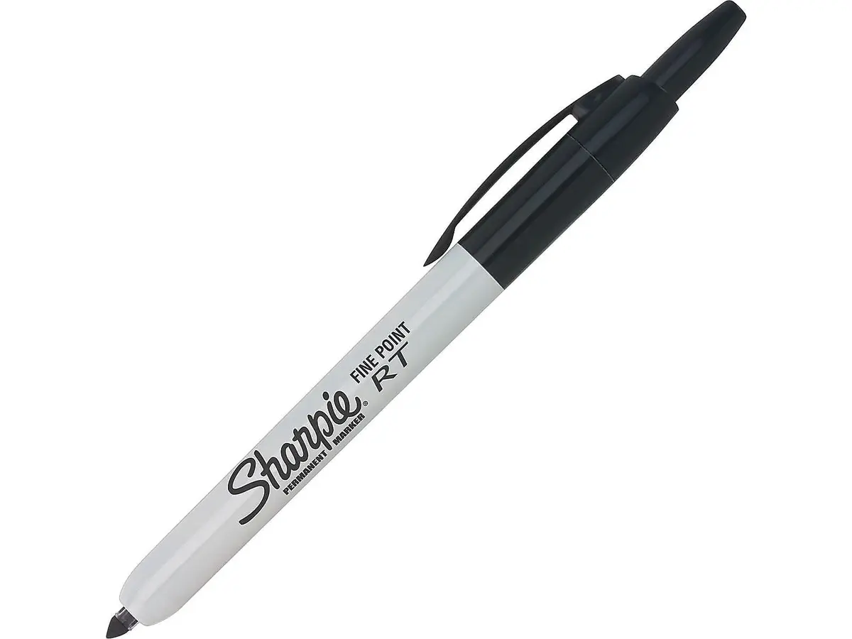 Sharpie Retractable Permanent Markers Fine Tip Black | Bold, Water-Resistant, Quick-Dry (70-120 chars) - view 4