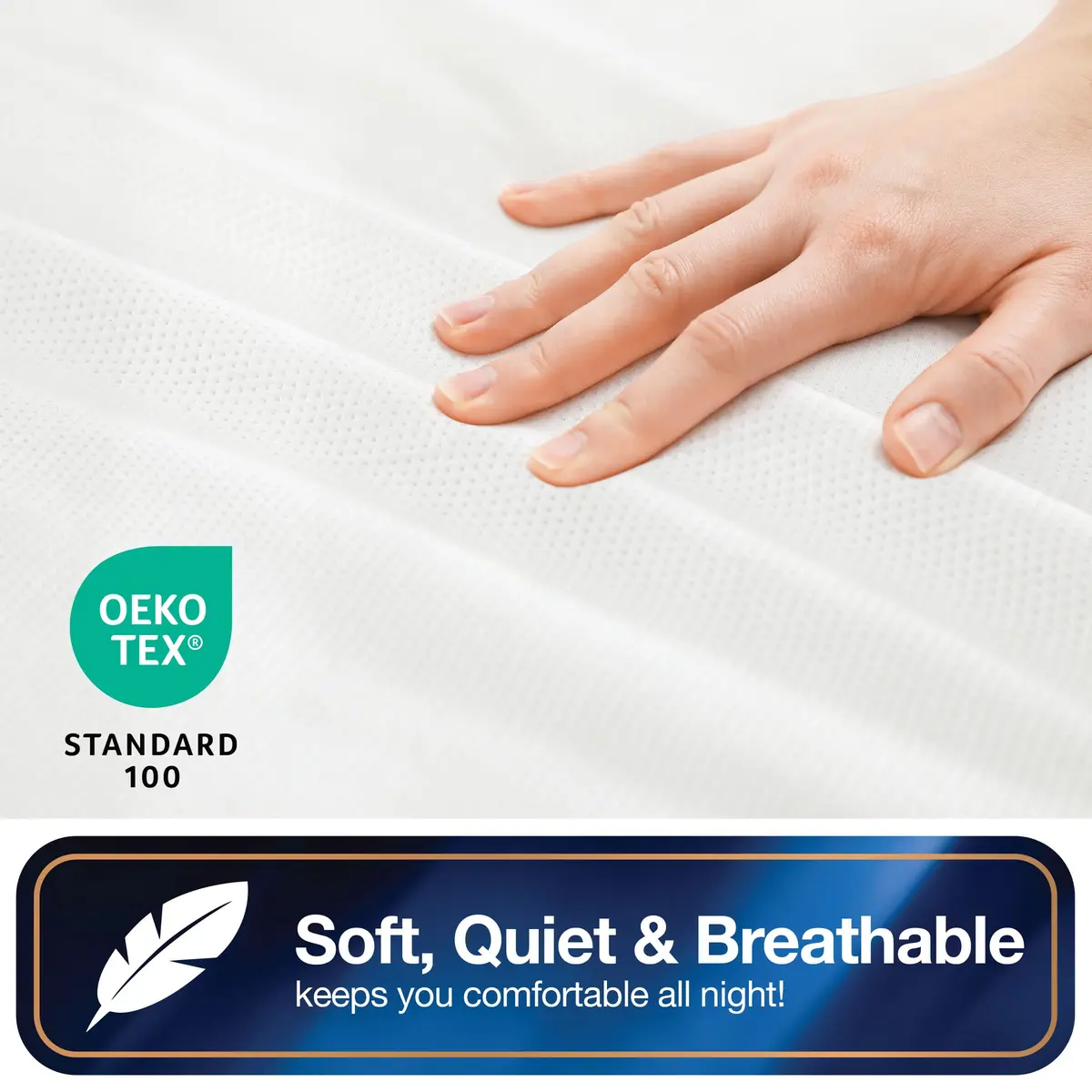 Bed Bug Blocker All-in-One Mattress Protector Encasement Queen White | Triple Seal Protection, Water & Stain Resistant - view 4