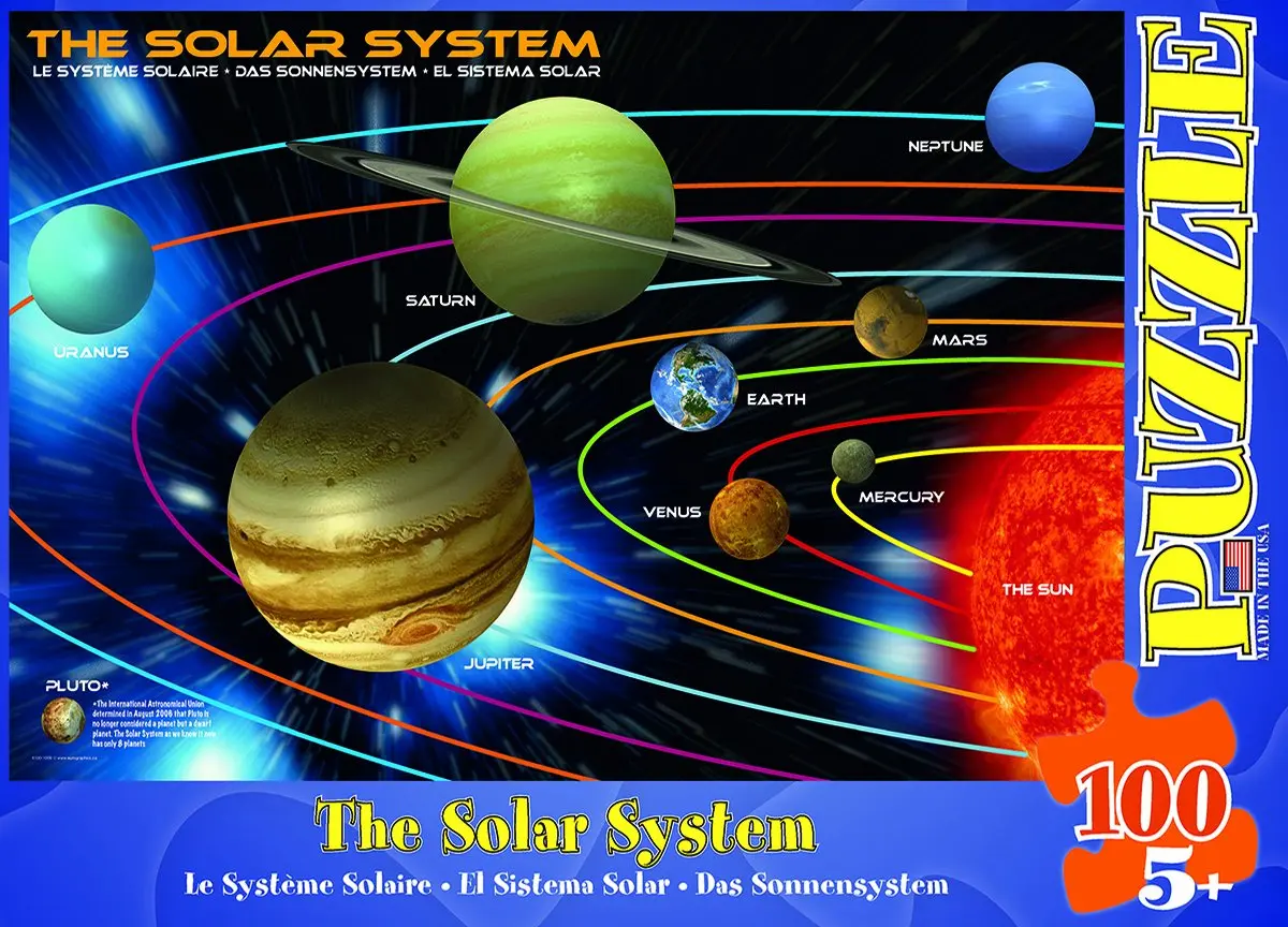 EuroGraphics The Solar System 100 Piece Jigsaw Puzzle | Educational Space Theme for Kids - view 4