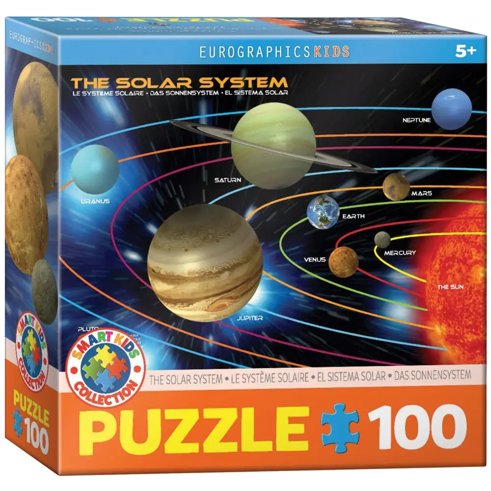 EuroGraphics The Solar System 100 Piece Jigsaw Puzzle | Educational Space Theme for Kids - main product image