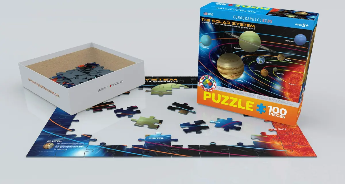 EuroGraphics The Solar System 100 Piece Jigsaw Puzzle | Educational Space Theme for Kids - view 3