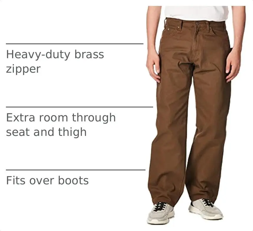 Dickies Relaxed Fit Sanded Duck Carpenter Jeans 36W x 32L | Durable Workwear - view 5