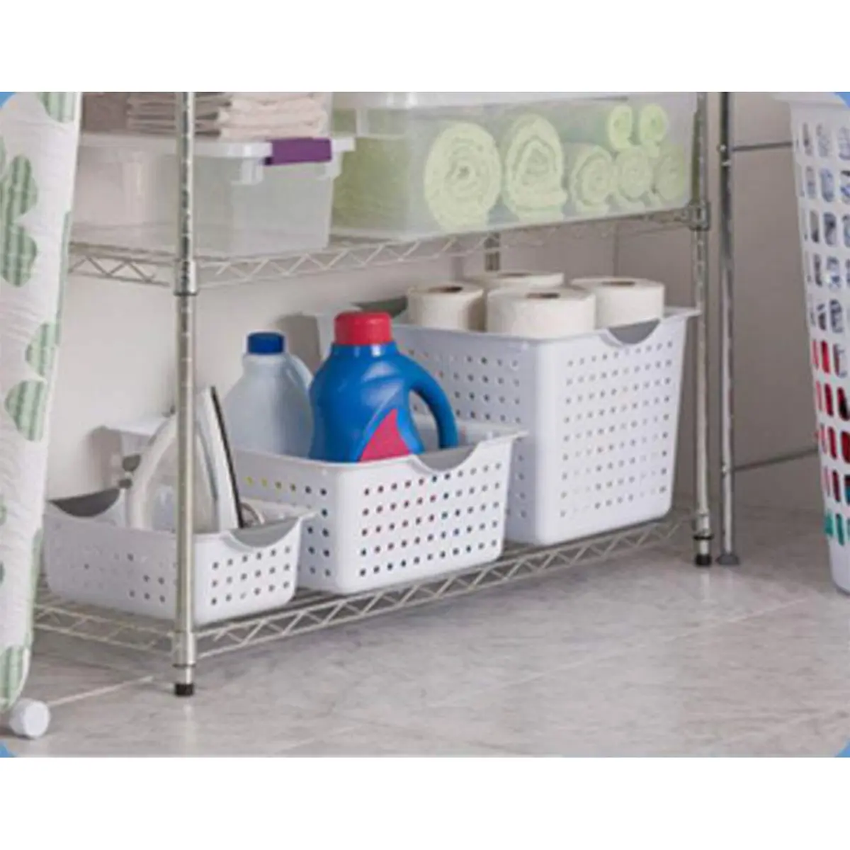 Sterilite Small Ultra Basket 27.61 cm (11.12"L x 8"W x 4"H) | Ventilated Storage for Home - view 2