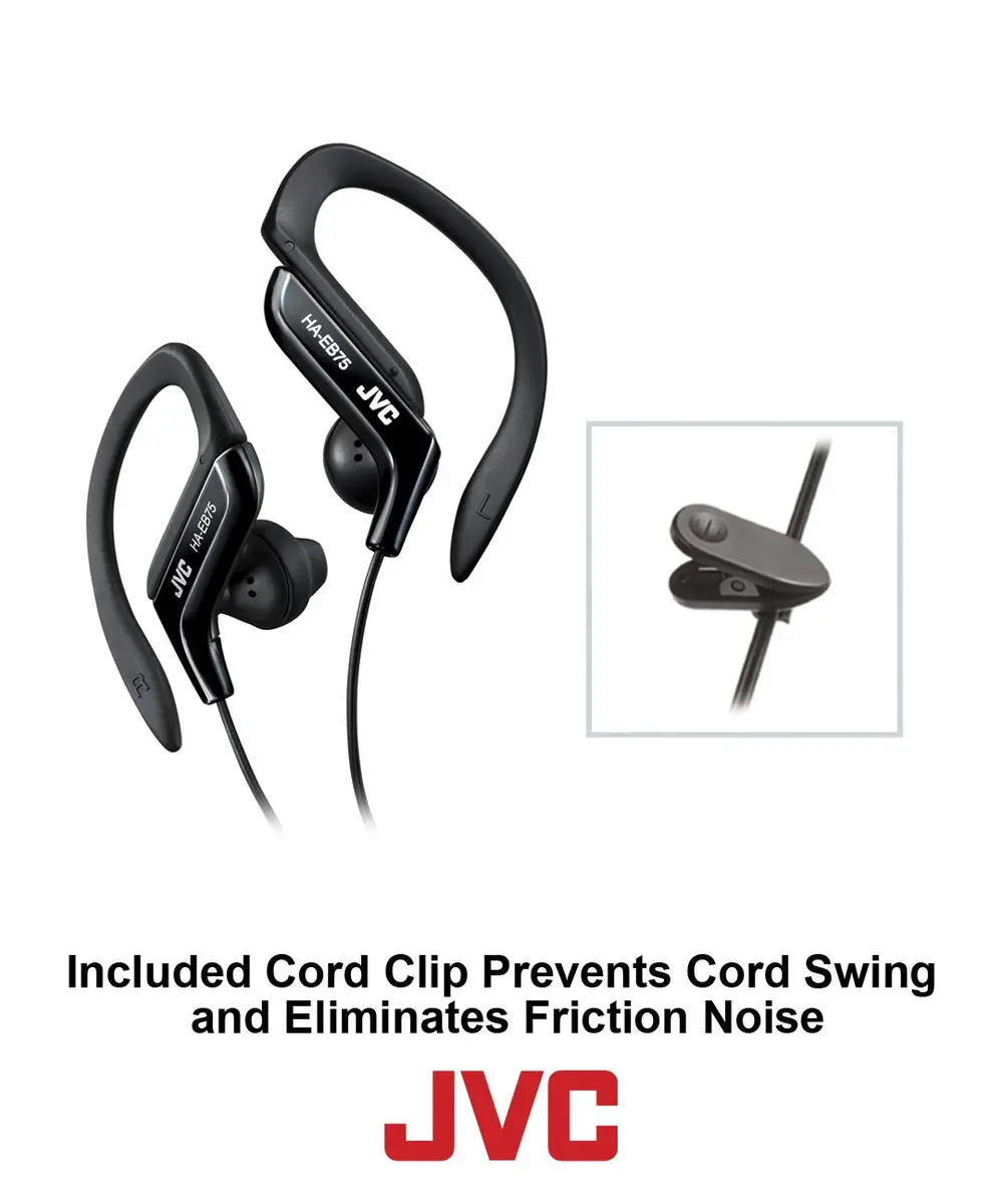 JVC Clip Style Headphone Blue Lightweight & Splash Proof Ear Clip 13.5mm Driver - view 5