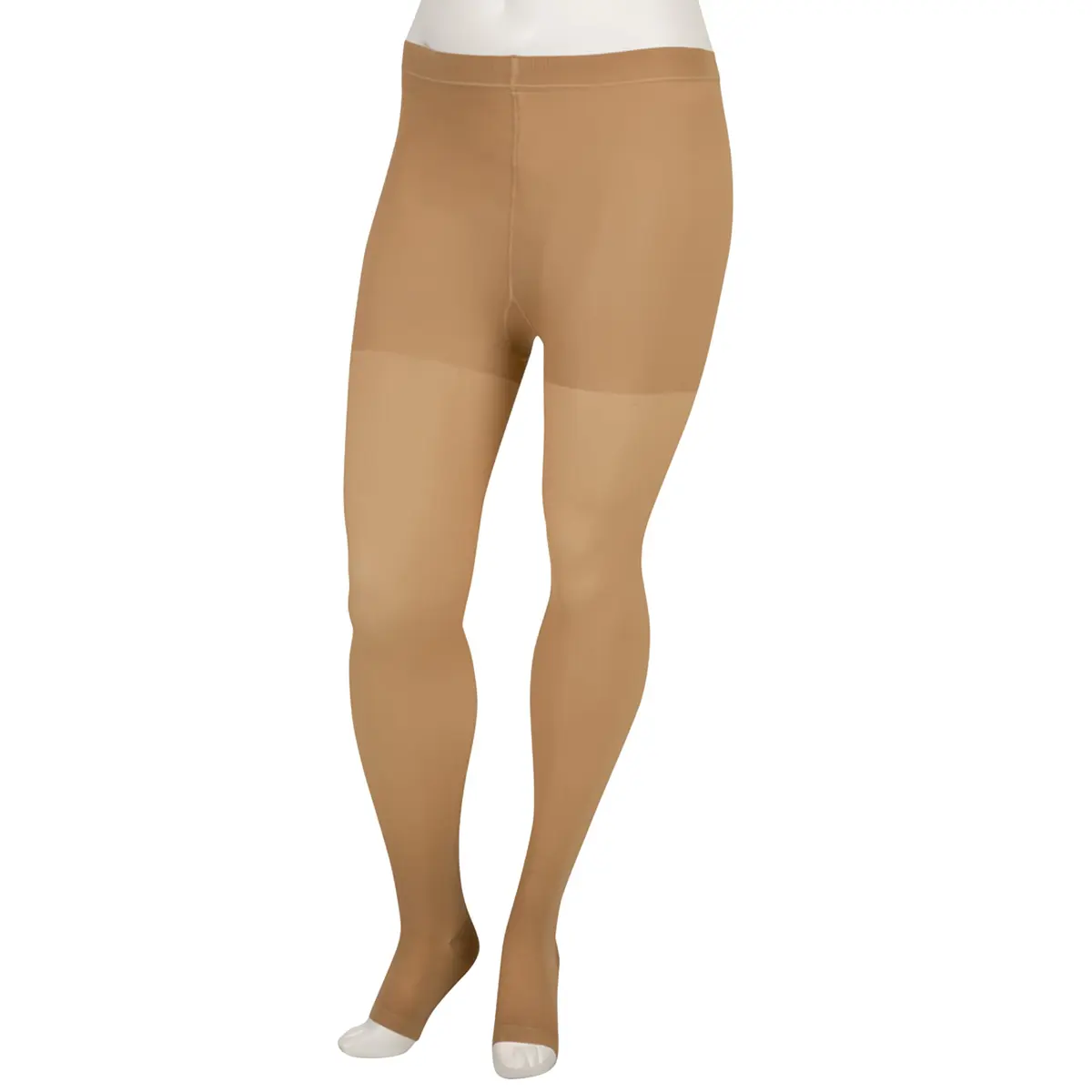 Juzo Basic 4411 Pantyhose Compression 20-30 mmHg Open Toe, Short | Support for Achy Legs & Swelling - main product image