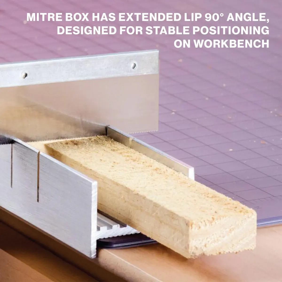 Excel Blades Mini Miter Box & Razor Saw Set 6-Inch Aluminum | Precision Cuts for Wood, Plastic, Soft Metals - view 6