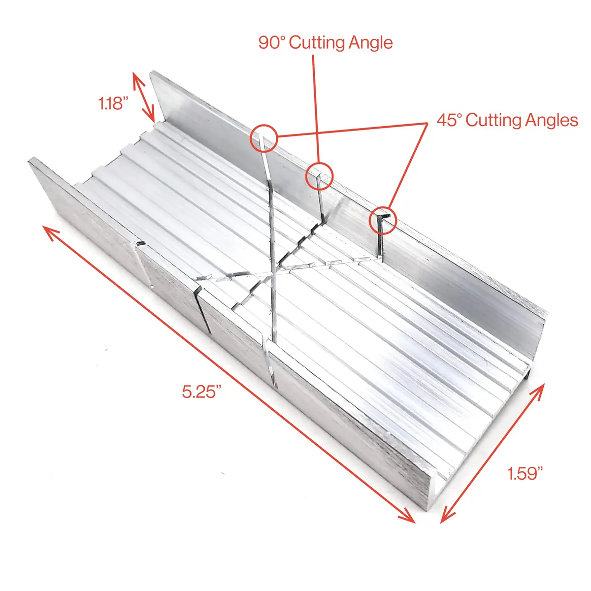 Excel Blades Mini Miter Box & Razor Saw Set 6-Inch Aluminum | Precision Cuts for Wood, Plastic, Soft Metals - view 2