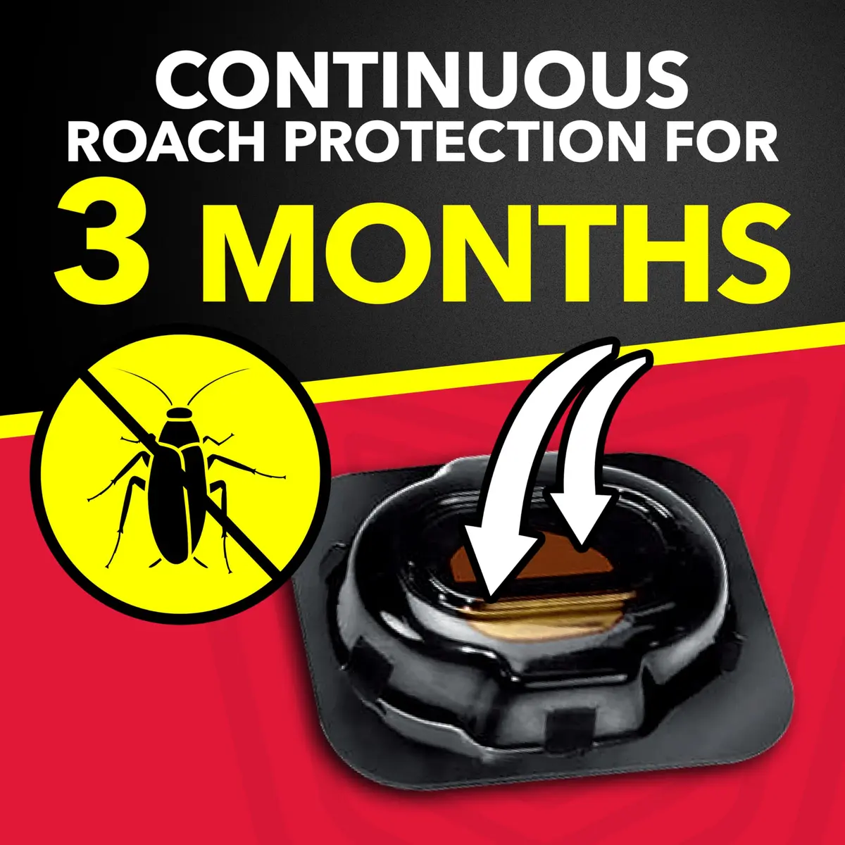 Raid Double Control Small Roach Baits Plus Egg Stopper (12 Count (Pack of 6)) | Breaks Roach Reproduction, Long-Lasting Control - view 2