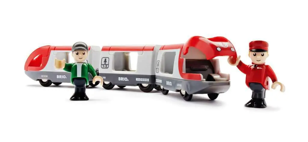 BRIO World 33505 Travel Train Set - 5 Piece Wooden Toy Set for Toddlers | Compatible with All BRIO Railway Toys - view 3