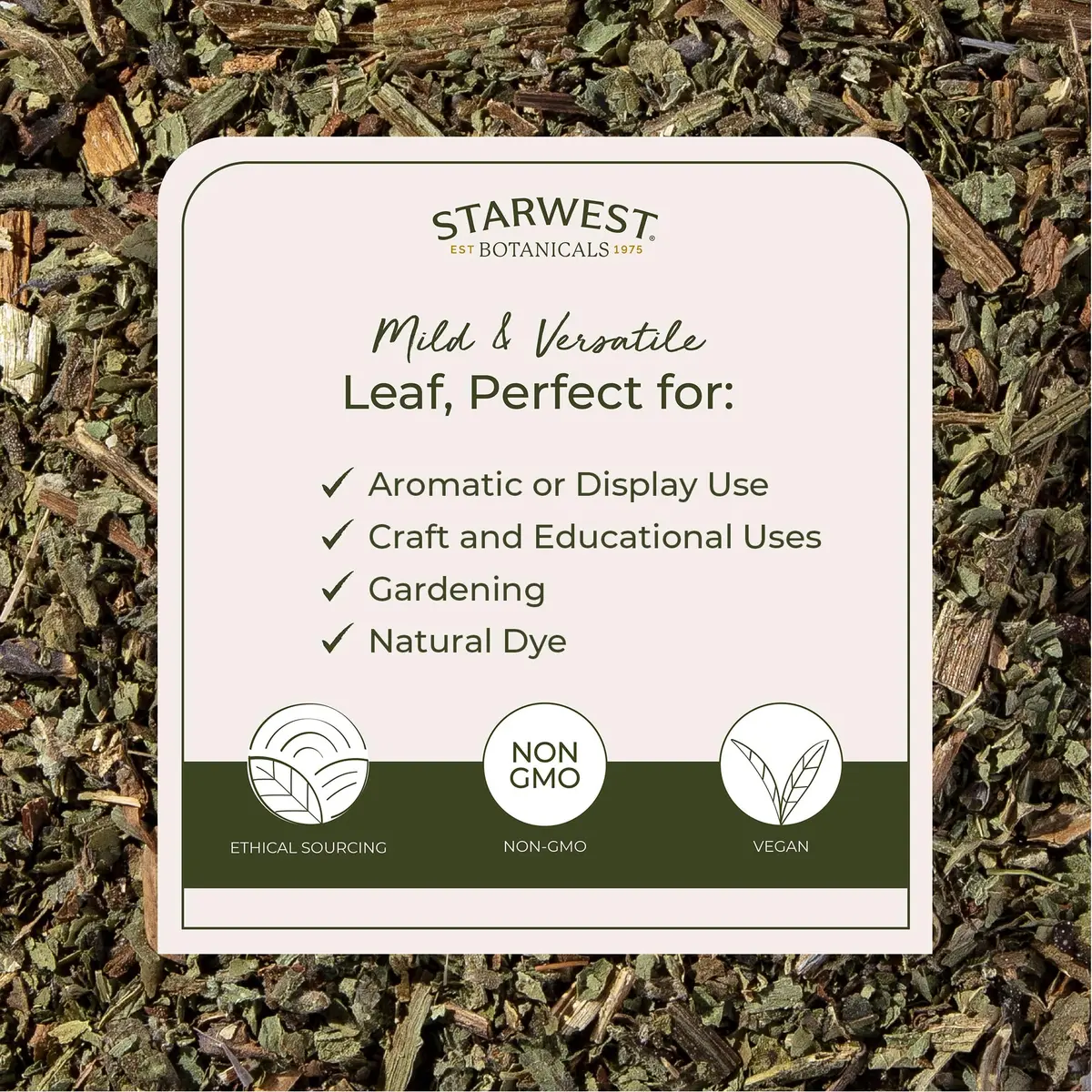 Starwest Botanicals Organic Comfrey Leaf Cut and Sifted 16 Ounce (1 lb) | Herbal Topical & Infusion Use - view 3
