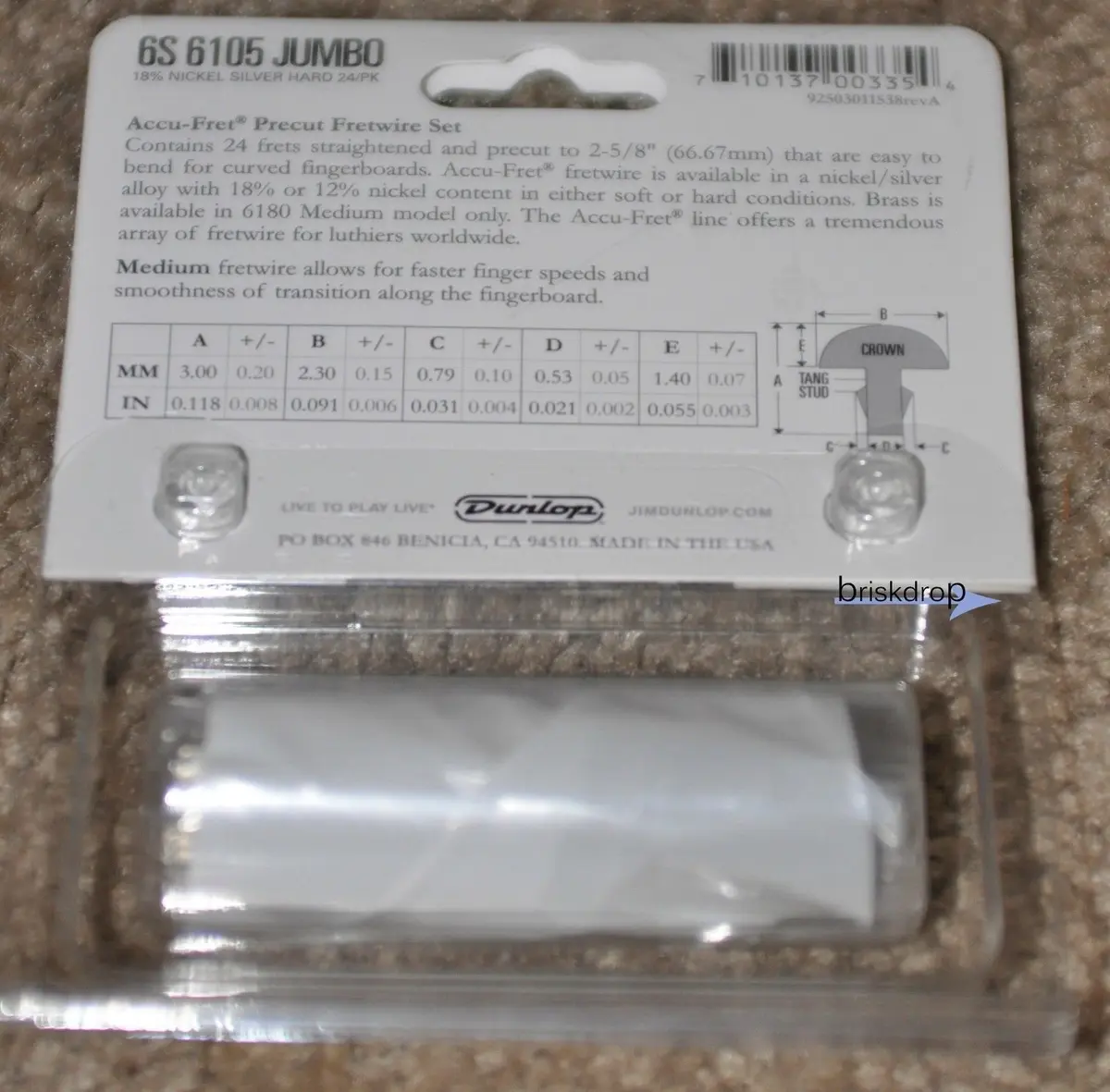 Jim Dunlop Fretwire 6105-24 Pack | Nickel/Silver Alloy, Warm Tone, Durable for Guitar Repair - view 4