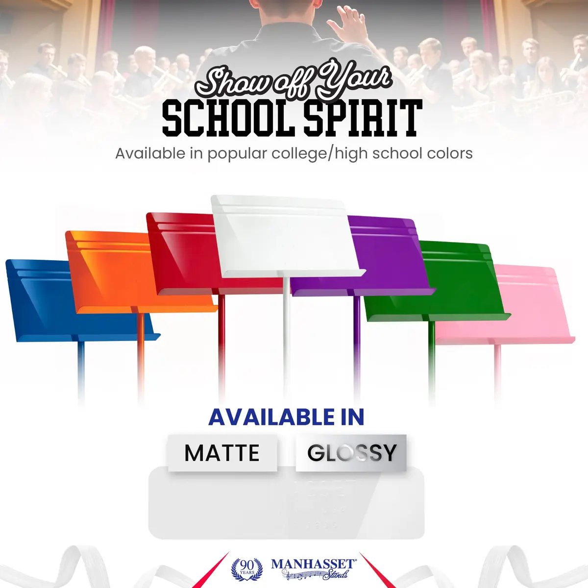 Manhasset Model 48 Symphony Music Stand for Sheet Music | Durable Aluminum, Adjustable Height, Vibrant Colors - view 4