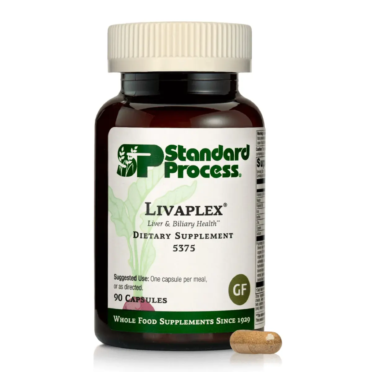 Standard Process Livaplex Liver Health Support Supplement 90 Capsules | Supports Digestion & Elimination - main product image