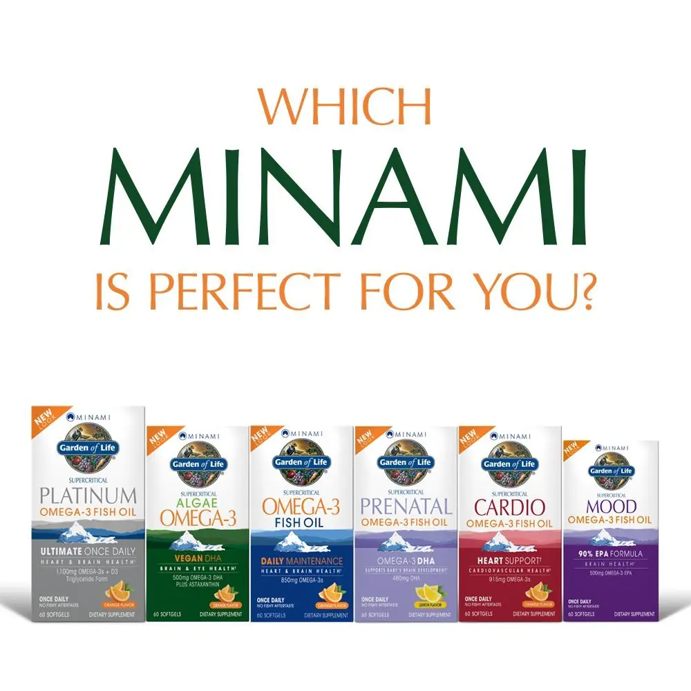 Garden of Life Minami Algae Omega 3 Vegan DHA, Orange, 60 Mini Softgels | Brain & Eye Health Support - view 6