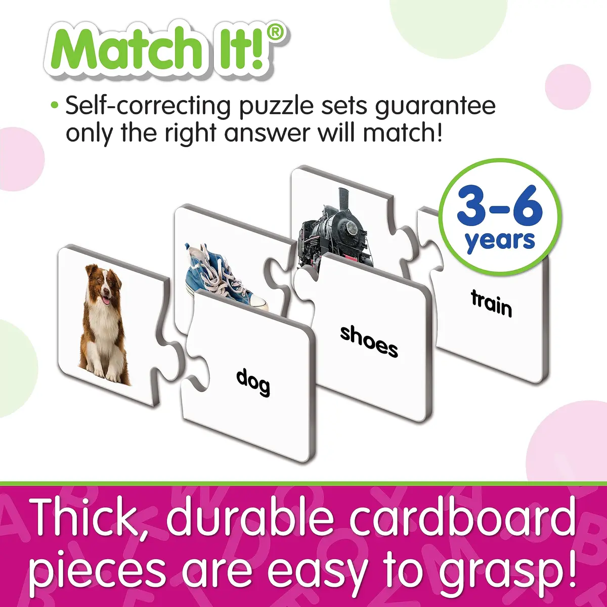 The Learning Journey Match It! First Words 30-Piece Puzzle Set | Educational Sight Words for Kids Ages 3+ - view 3