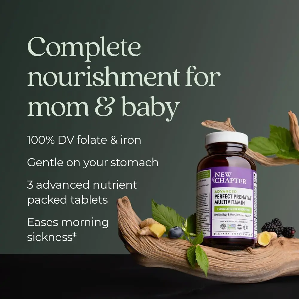 New Chapter Advanced Perfect Prenatal Vitamins 270 ct | Organic, Non-GMO, Support Baby & Mom - view 5