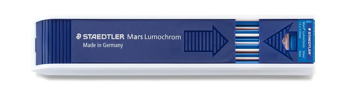 STAEDTLER Mars Carbon Lead, 2mm | Blue, 12 Lead Pack | Art & Writing - main product image