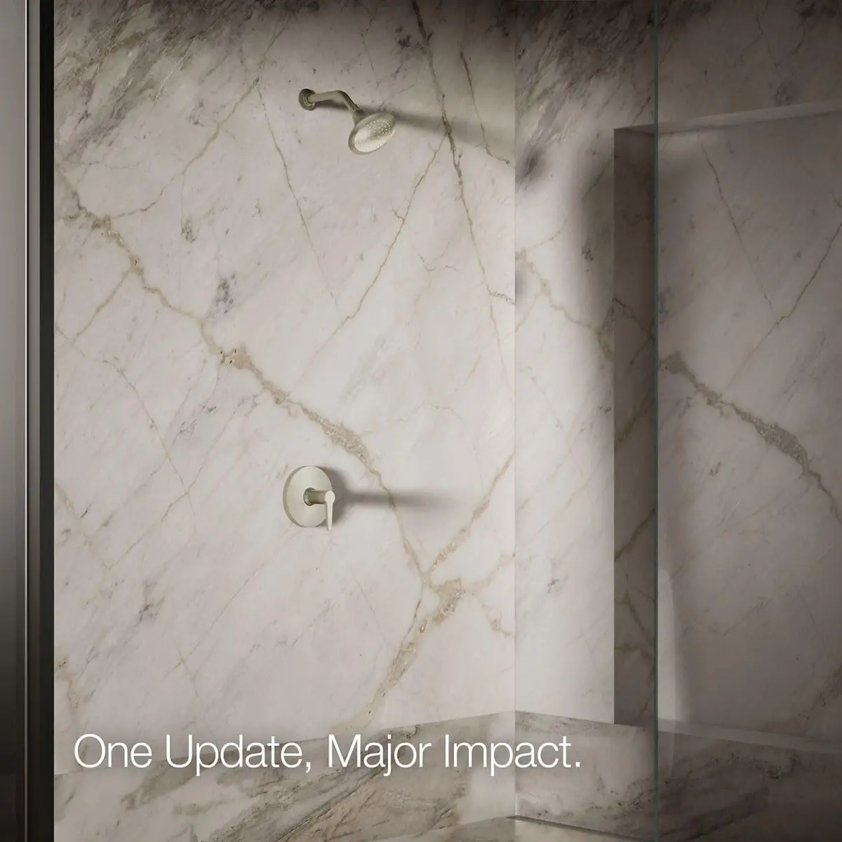 Kohler Forté Single-Function Showerhead 2.5 GPM | Corrosion Resistant Brushed Nickel - view 7