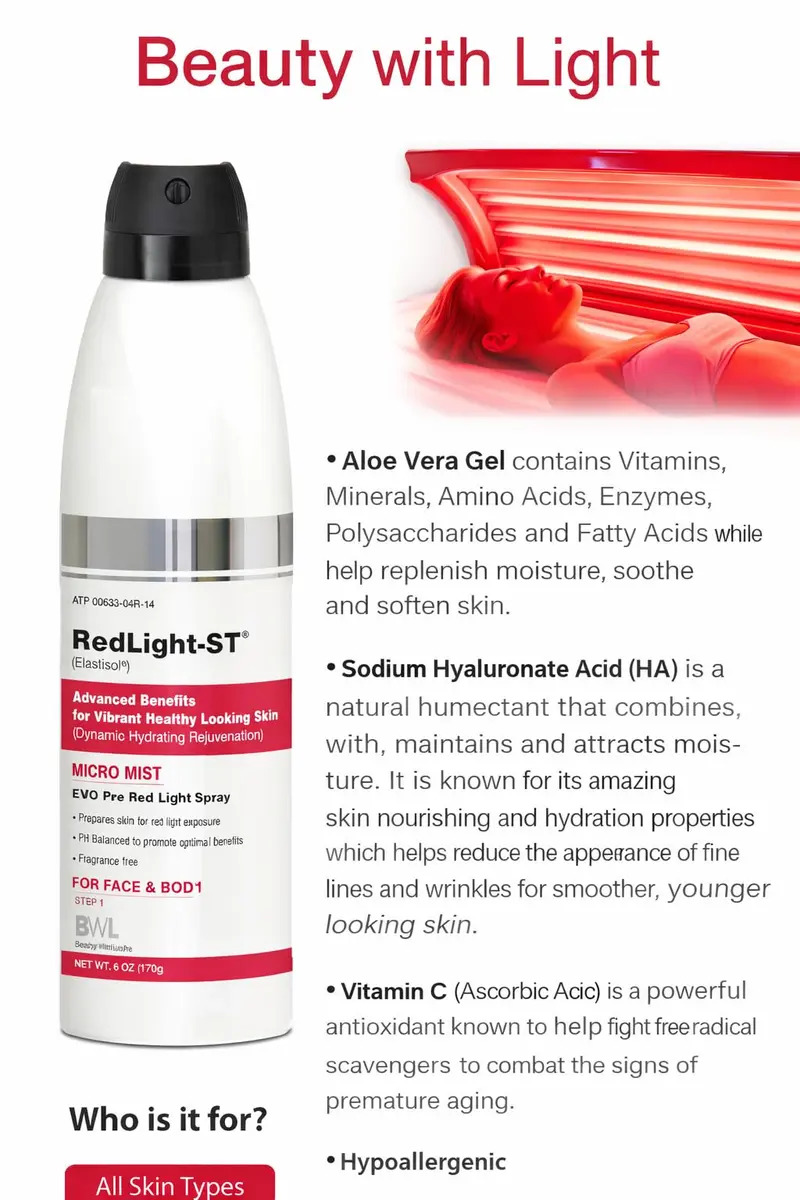 RedLight-ST Micro Mist EVO Pre Therapy Spray 178 ml (6.03 Fl Oz) | Skin Prep for Red Light Therapy - view 5