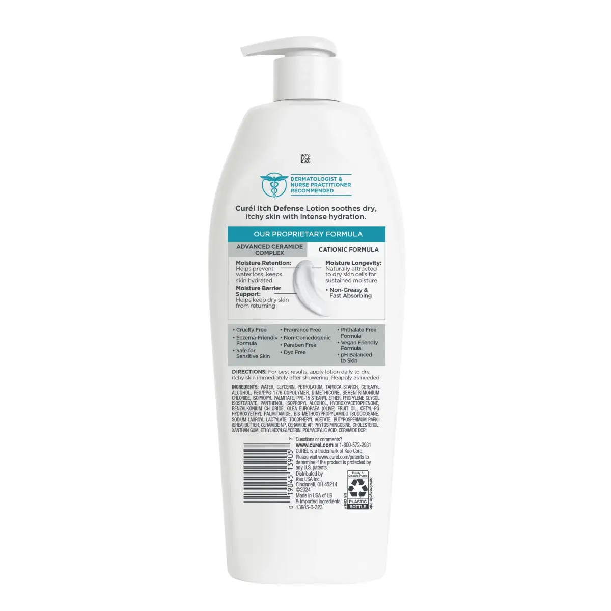 Curel Itch Defense Calming Body Lotion 385ml (13 Fl Oz) | National Eczema Association Seal Accepted - view 9
