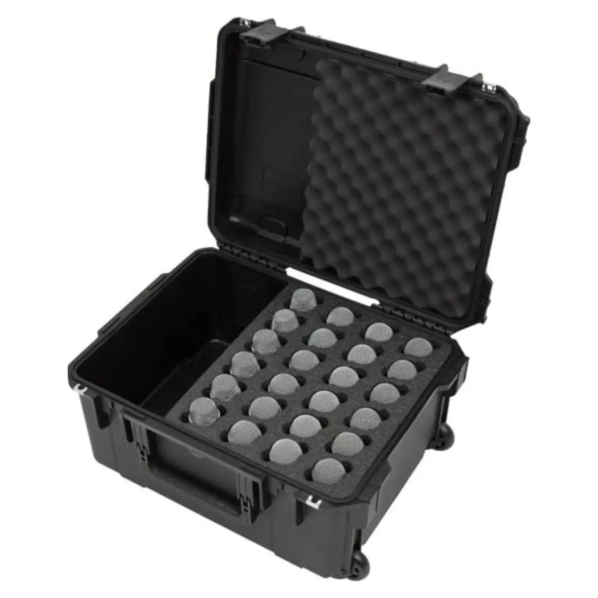 SKB Injection Molded Case w/Foam for 24 Mics | Waterproof, Heavy-Duty, Portable - view 5