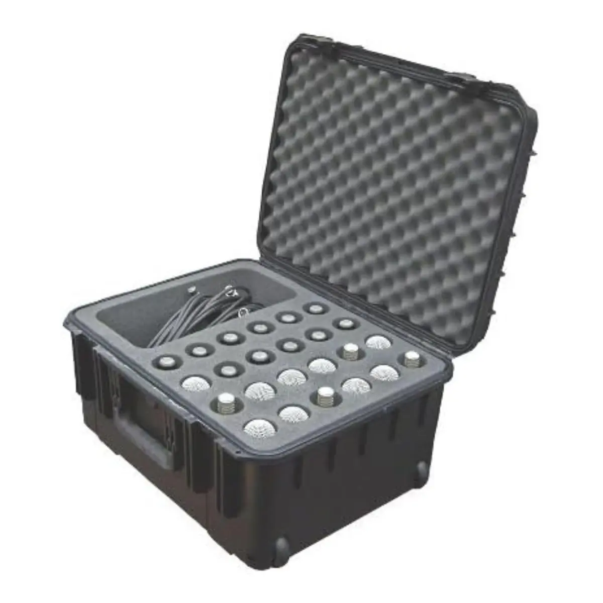 SKB Injection Molded Case w/Foam for 24 Mics | Waterproof, Heavy-Duty, Portable - view 6