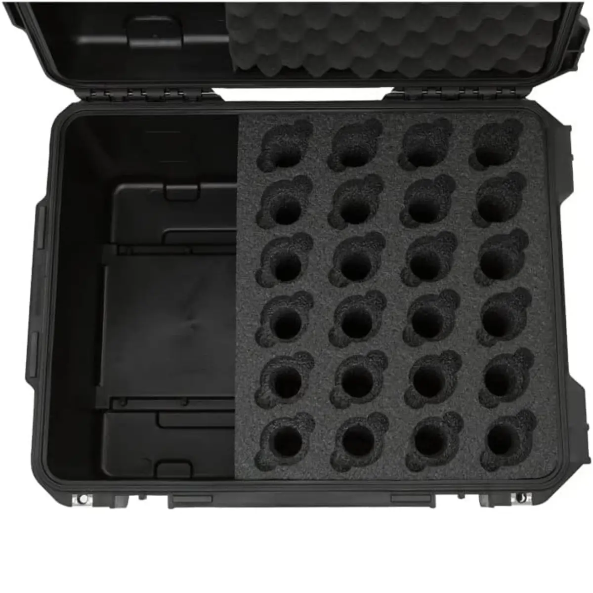 SKB Injection Molded Case w/Foam for 24 Mics | Waterproof, Heavy-Duty, Portable - view 9