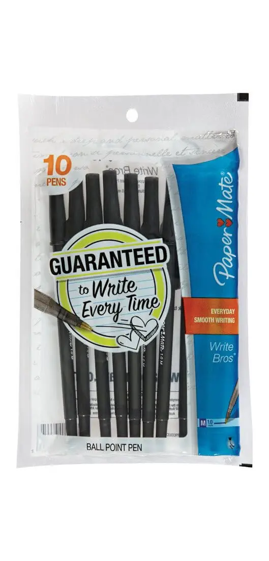 Paper Mate Ballpoint Pen Medium Point | Reliable Black Ink for Office & School - main product image