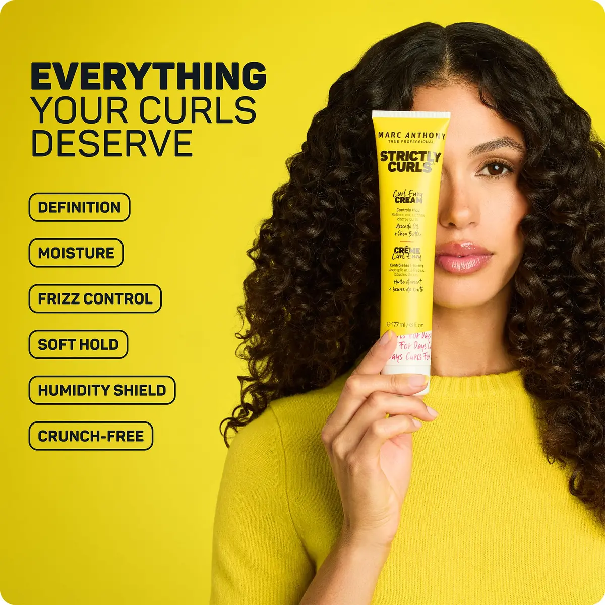 Marc Anthony Strictly Curls Envy, Curl Defining Cream for Curly & Wavy Hair | Moisture & Frizz Control (70-120 chars) - view 2