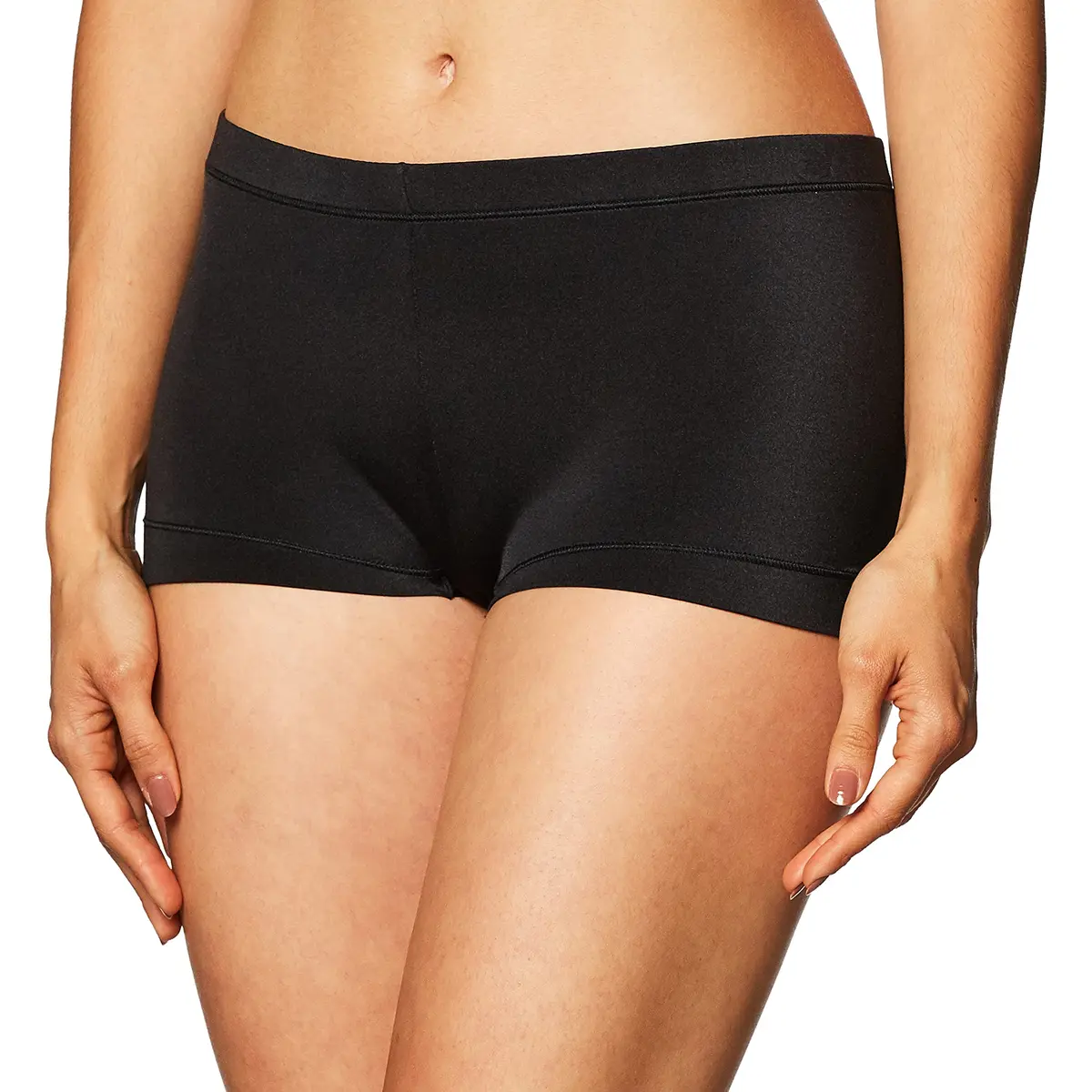 Maidenform Dream Microfiber Boyshorts Panties, Black, XL | Silky Soft, Full Coverage, Stretch Fit - main product image