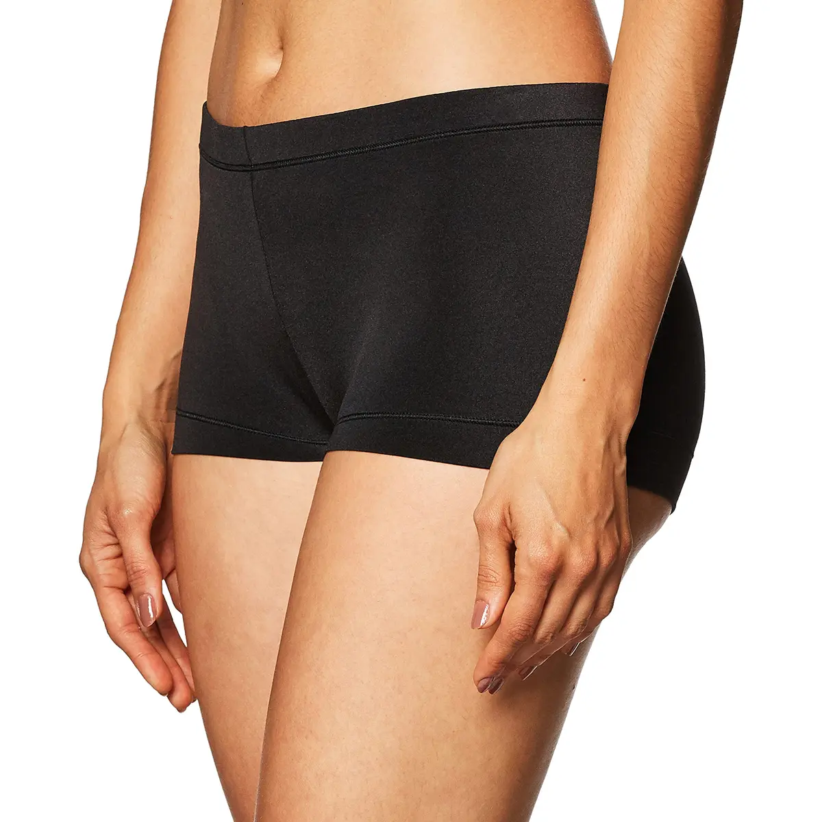 Maidenform Dream Microfiber Boyshorts Panties, Black, XL | Silky Soft, Full Coverage, Stretch Fit - view 2