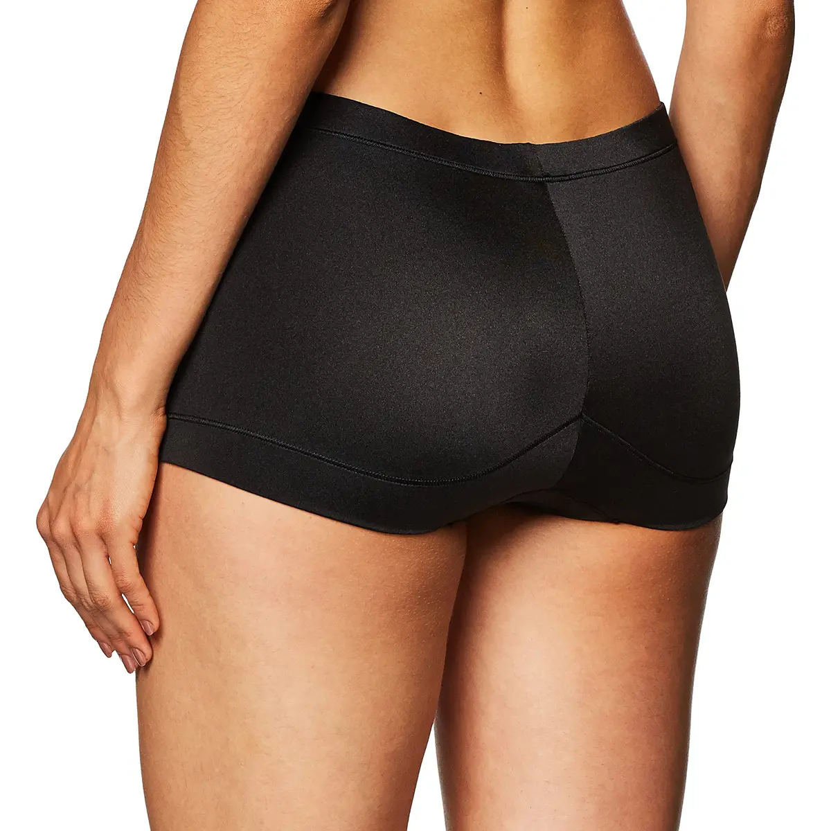 Maidenform Dream Microfiber Boyshorts Panties, Black, XL | Silky Soft, Full Coverage, Stretch Fit - view 3
